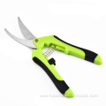 Curved blade head gardening scissors